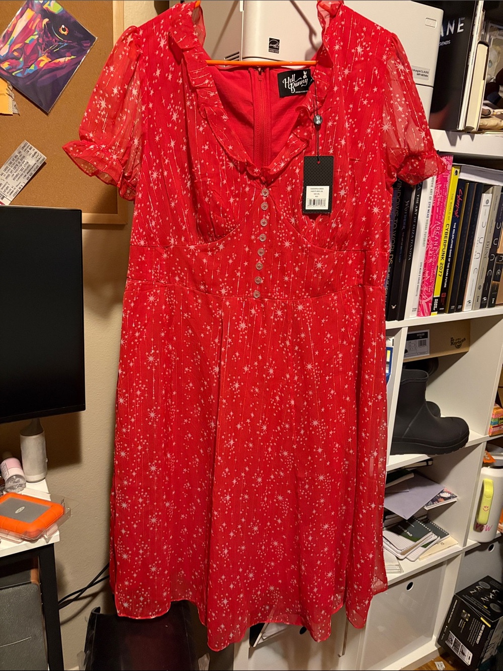 Hell Bunny Red Cassiopeia Dress